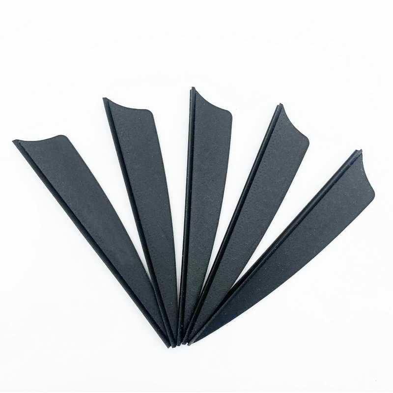 50pcs 3inch Archery Feathers 8 Color Shield and Drop Shape Cut Fletching Rubber Vane Arrow Hunting Shooting Accessories