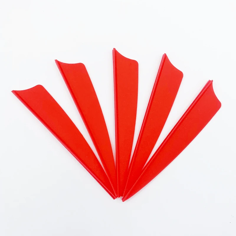 50pcs 3inch Archery Feathers 8 Color Shield and Drop Shape Cut Fletching Rubber Vane Arrow Hunting Shooting Accessories