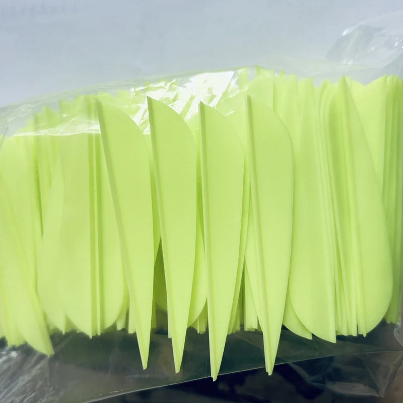 50pcs 3inch Archery Feathers 8 Color Shield and Drop Shape Cut Fletching Rubber Vane Arrow Hunting Shooting Accessories