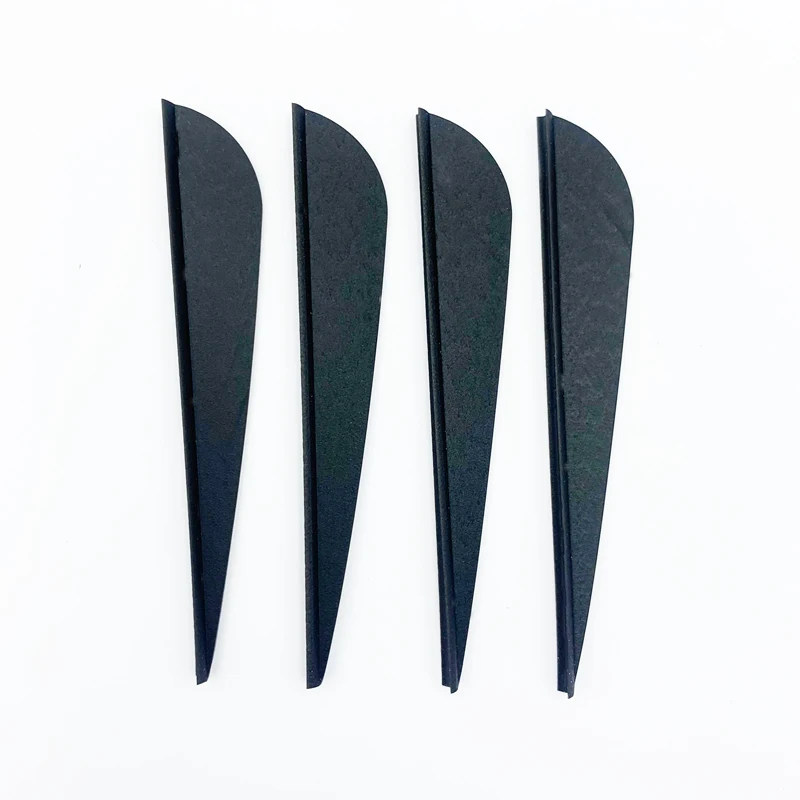 50pcs 3inch Archery Feathers 8 Color Shield and Drop Shape Cut Fletching Rubber Vane Arrow Hunting Shooting Accessories