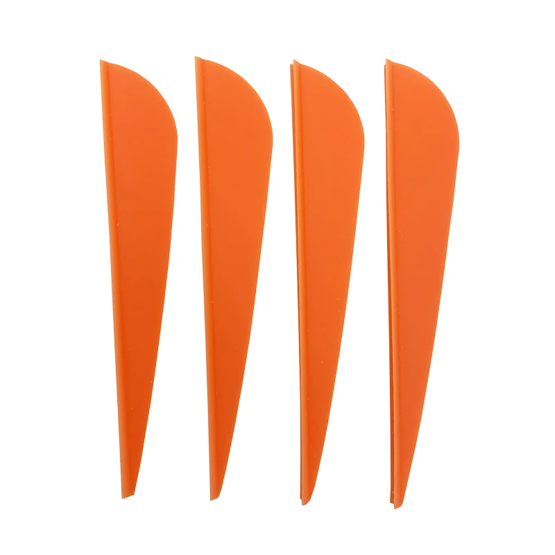 50pcs 3inch Archery Feathers 8 Color Shield and Drop Shape Cut Fletching Rubber Vane Arrow Hunting Shooting Accessories
