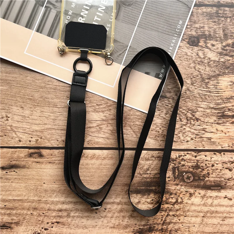 Polyester Adjustable Webbing Lanyard Wrist Lanyard Gasket Hanging Neck Sling Multifunctional Mobile Phone Rope