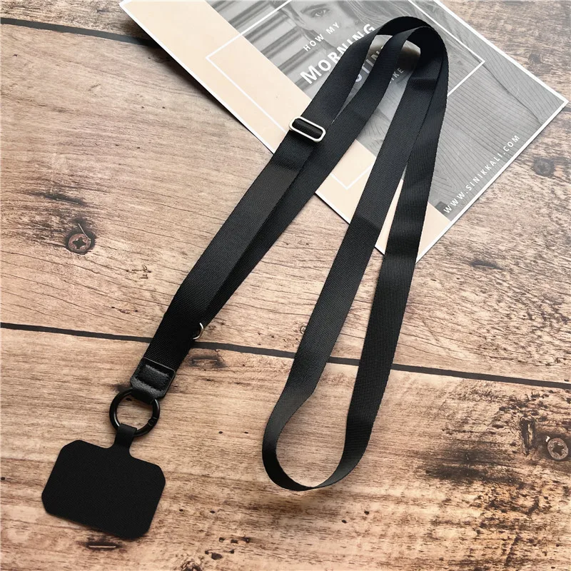 Polyester Adjustable Webbing Lanyard Wrist Lanyard Gasket Hanging Neck Sling Multifunctional Mobile Phone Rope