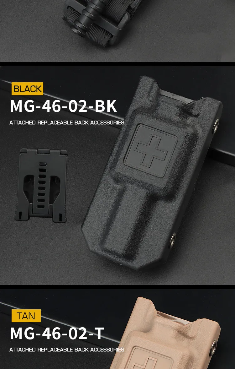 Tactical Molle Tourniquet Holder First Aid Kit Bag EDC Tourniquet Pouch Case with Belt Clip Hunting Storage Bag Box