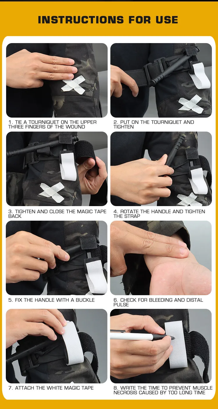 Tactical Molle Tourniquet Holder First Aid Kit Bag EDC Tourniquet Pouch Case with Belt Clip Hunting Storage Bag Box