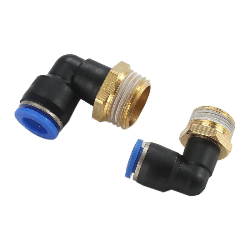 Pneumatic Air Connector Fitting PC/PCF/SL/PB/PX/PL 10mm 12mm 14mm 16 Thread M5 3/4"  1 2 way Hose Fittings Pipe Quick Connectors