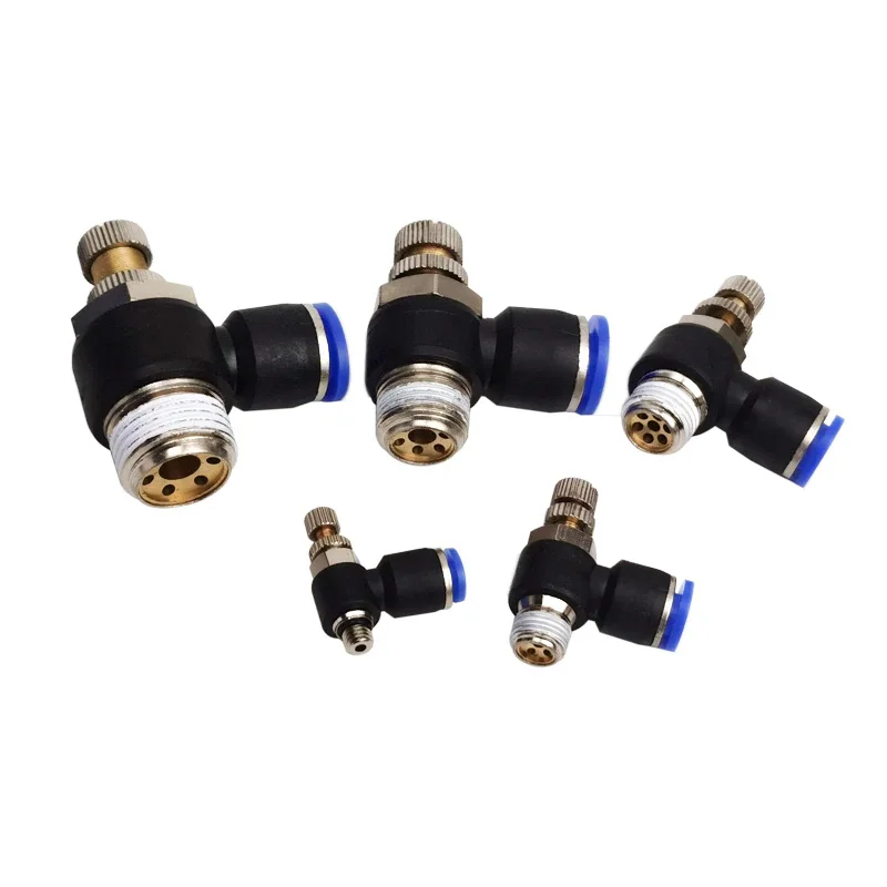Pneumatic Air Connector Fitting PC/PCF/SL/PB/PX/PL 10mm 12mm 14mm 16 Thread M5 3/4"  1 2 way Hose Fittings Pipe Quick Connectors