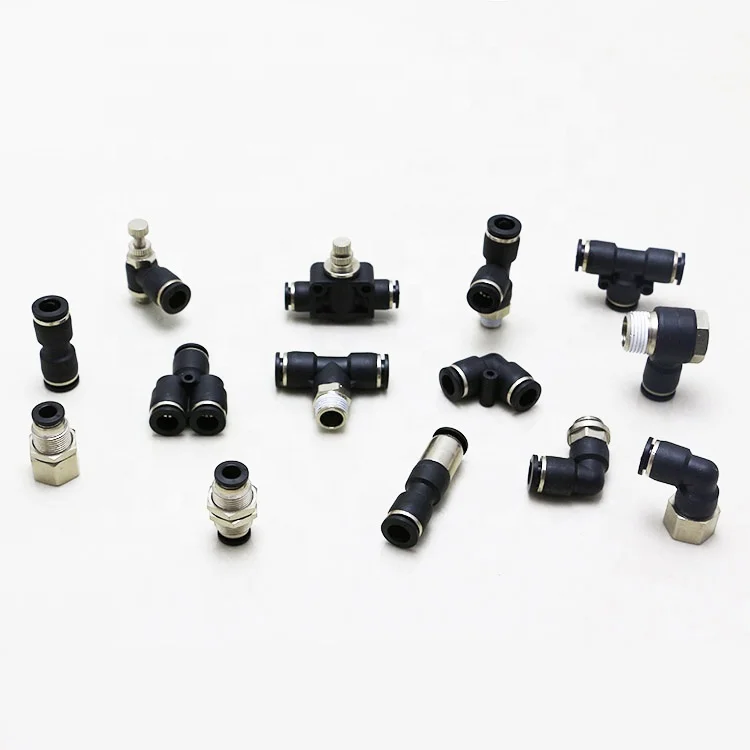 Pneumatic Air Connector Fitting PC/PCF/SL/PB/PX/PL 10mm 12mm 14mm 16 Thread M5 3/4"  1 2 way Hose Fittings Pipe Quick Connectors