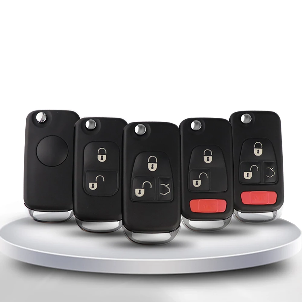 YIQIXIN Remote Car Key Case Shell For Mercedes Benz SLK E113 A C E S W168 W202 W203 W124 B200 A160 ML SL AMG S500 HU39/64 Blade