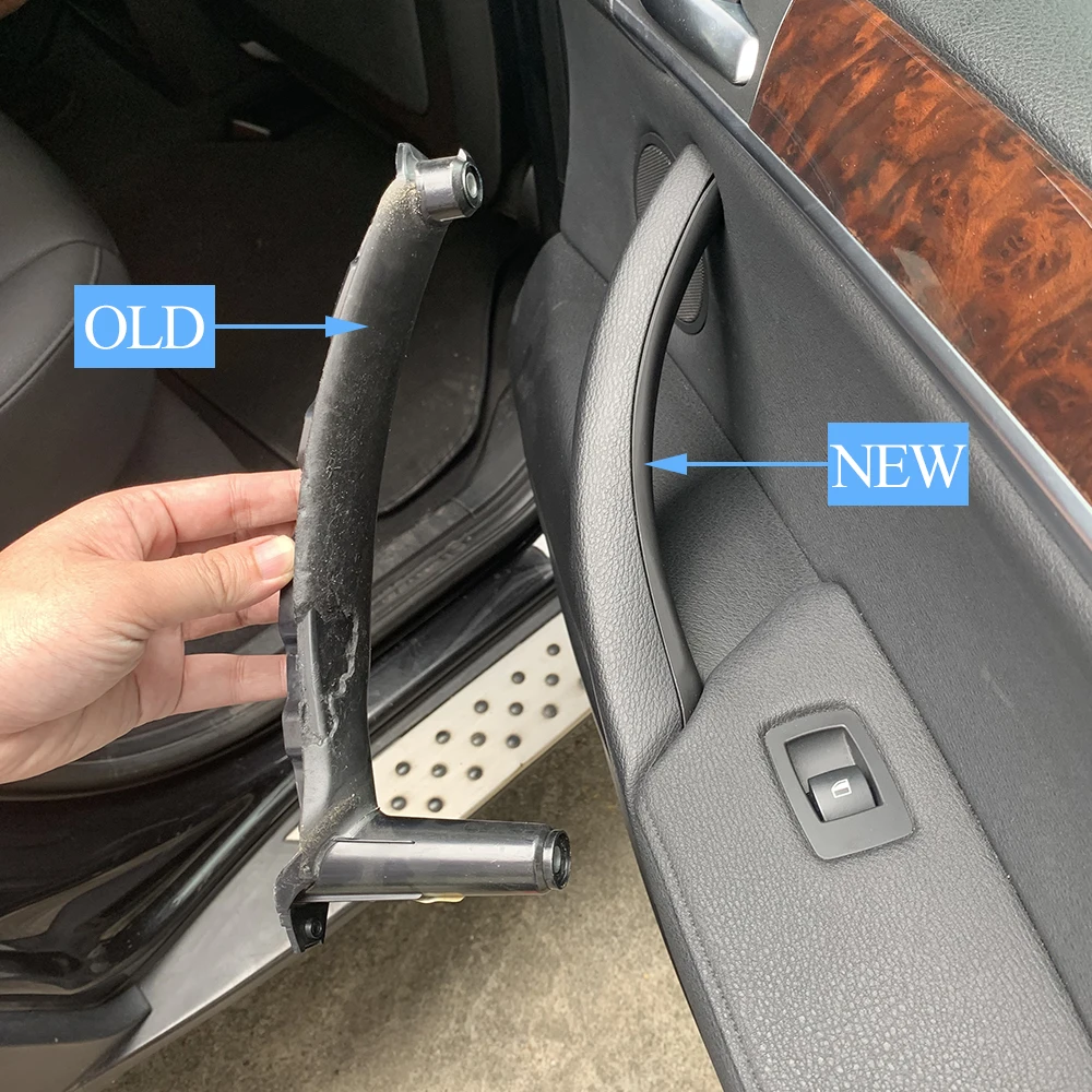 Car Front Rear Left Right Interior Passenger Door Pull Handle Trim Inner Panel Cover For BMW X5 X6 E70 E71 E72 2007-2013