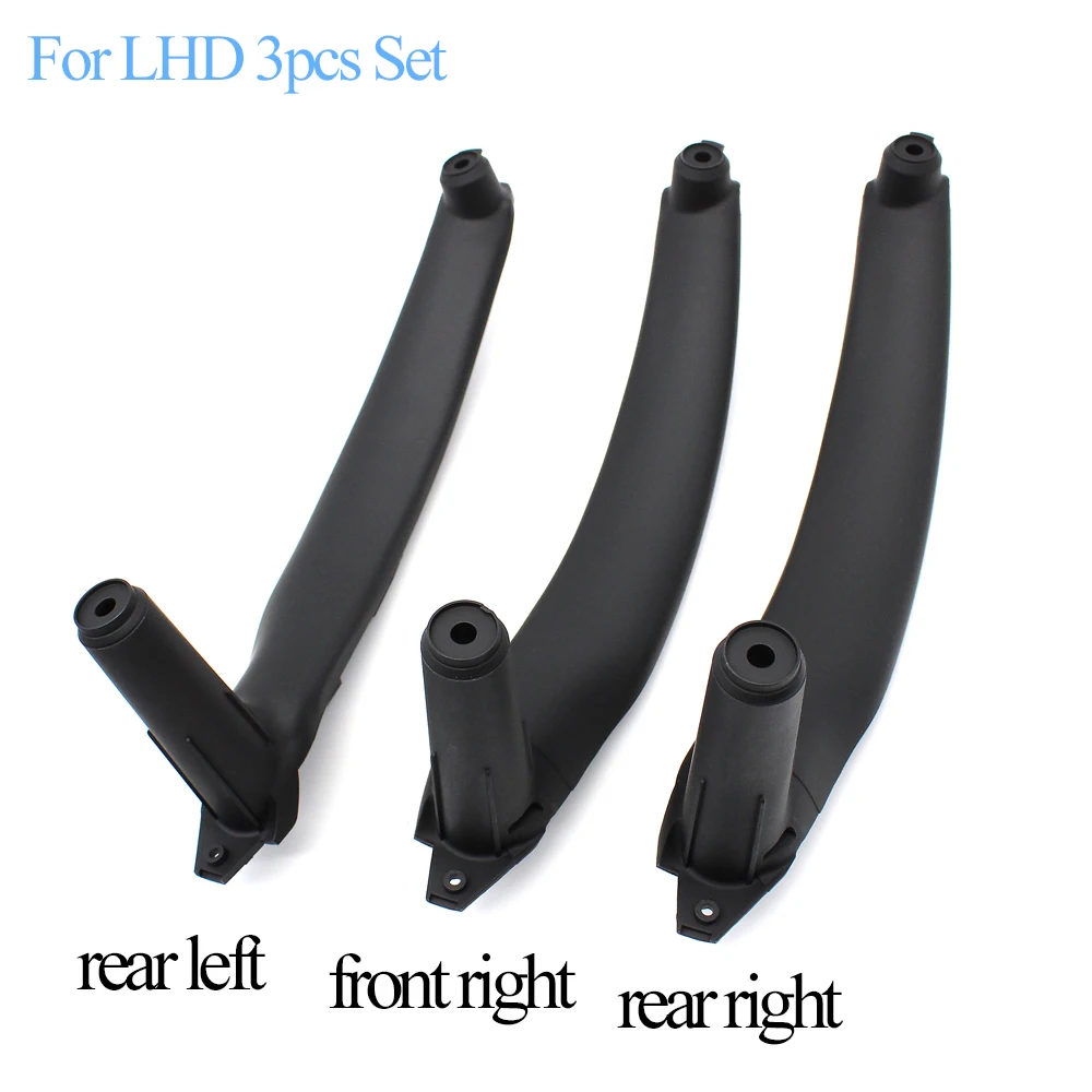 Car Front Rear Left Right Interior Passenger Door Pull Handle Trim Inner Panel Cover For BMW X5 X6 E70 E71 E72 2007-2013