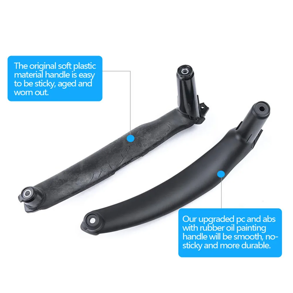 Car Front Rear Left Right Interior Passenger Door Pull Handle Trim Inner Panel Cover For BMW X5 X6 E70 E71 E72 2007-2013