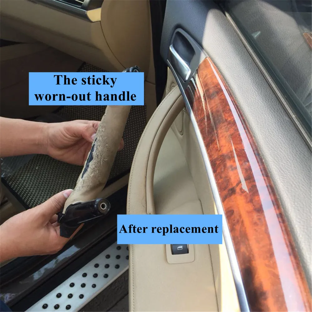 Car Front Rear Left Right Interior Passenger Door Pull Handle Trim Inner Panel Cover For BMW X5 X6 E70 E71 E72 2007-2013
