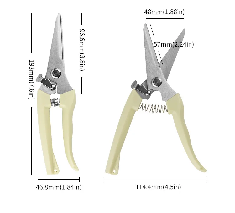 Stainless Steel Grafting Tool Gardening Pruning Shear Scissor Branch Tool Shear Gardening Fruit Tree Pruning Shears