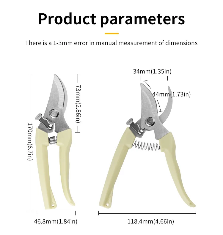 Stainless Steel Grafting Tool Gardening Pruning Shear Scissor Branch Tool Shear Gardening Fruit Tree Pruning Shears