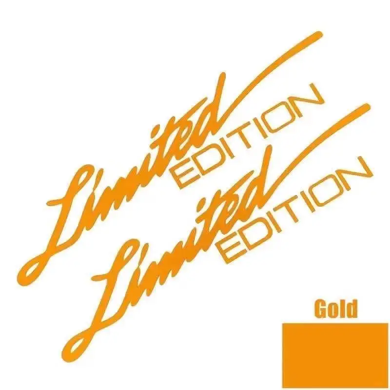2Pcs Limited Edition Stickers Car Motorcycle Refit Reflective Decals for YAMAHA Honda Suzuki BMW Lada Toyota Chevrolet Hyundai