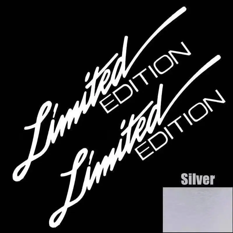2Pcs Limited Edition Stickers Car Motorcycle Refit Reflective Decals for YAMAHA Honda Suzuki BMW Lada Toyota Chevrolet Hyundai