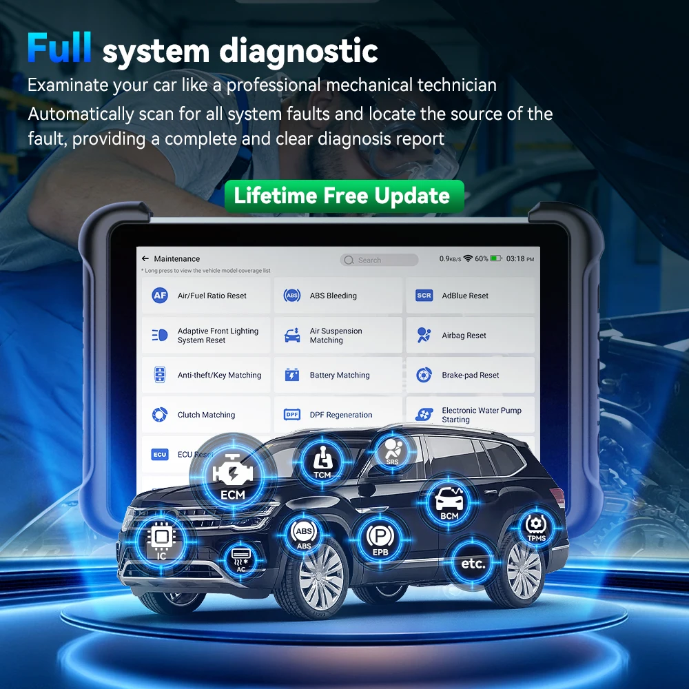 MUCAR 892BT Pro AI OBD2 Scanner Topology Map All System Diagnosis 35 Reset ECU Coding, J2534 /CAN FD/DoIP Lifetime Free Update