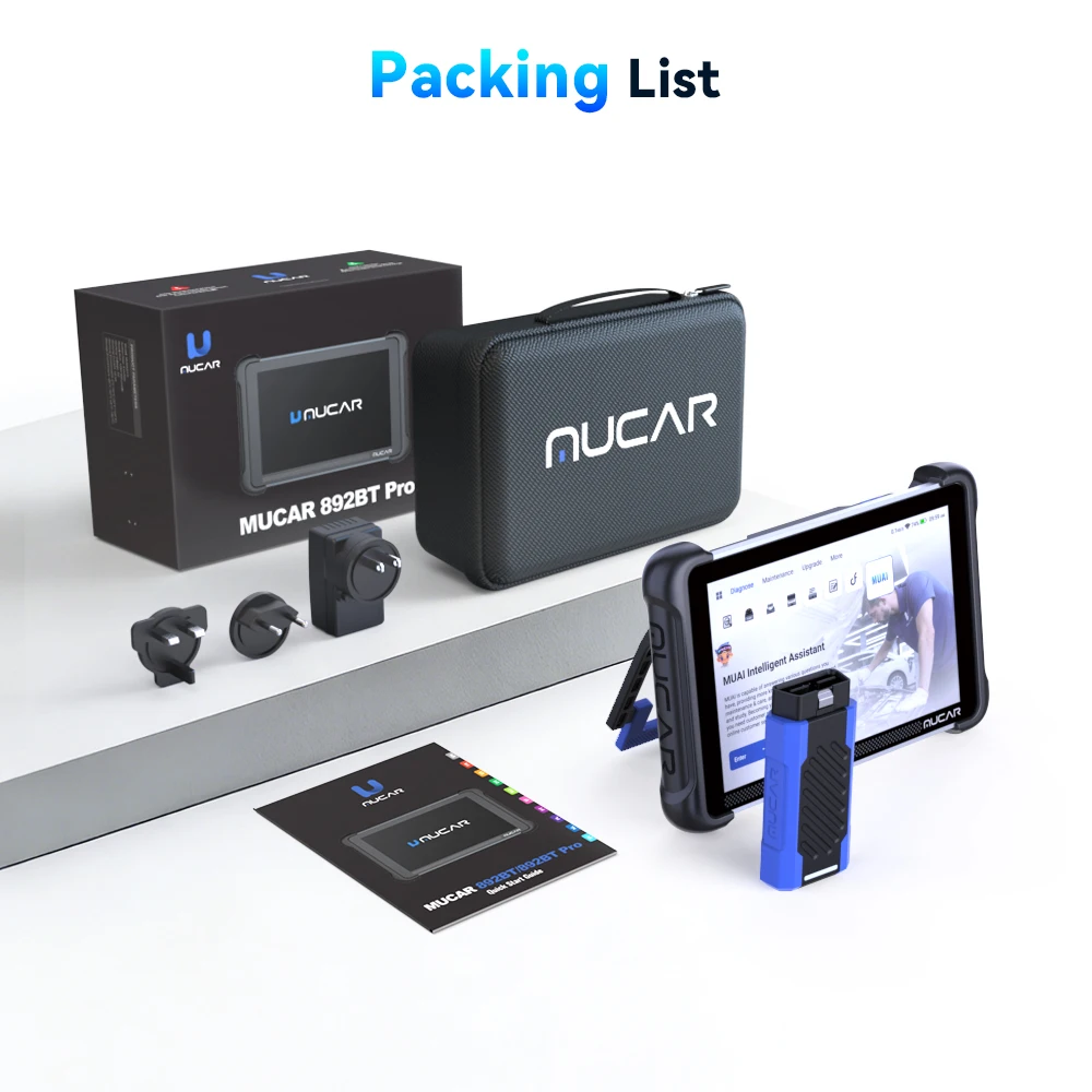 MUCAR 892BT Pro AI OBD2 Scanner Topology Map All System Diagnosis 35 Reset ECU Coding, J2534 /CAN FD/DoIP Lifetime Free Update