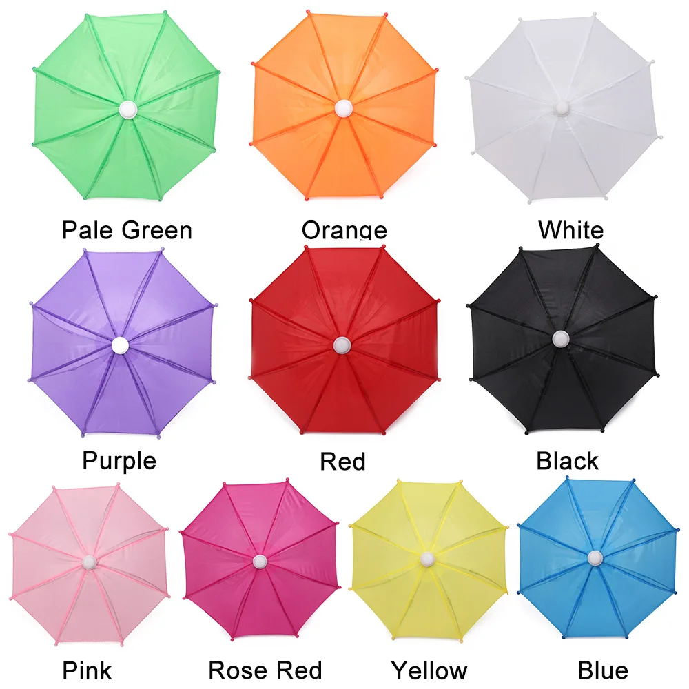 1 Pcs New Mini Doll Umbrella Toy Rain Umbrella Dolls Accessories Birthday Gift for Kid Children Doll Embellishment Ornament