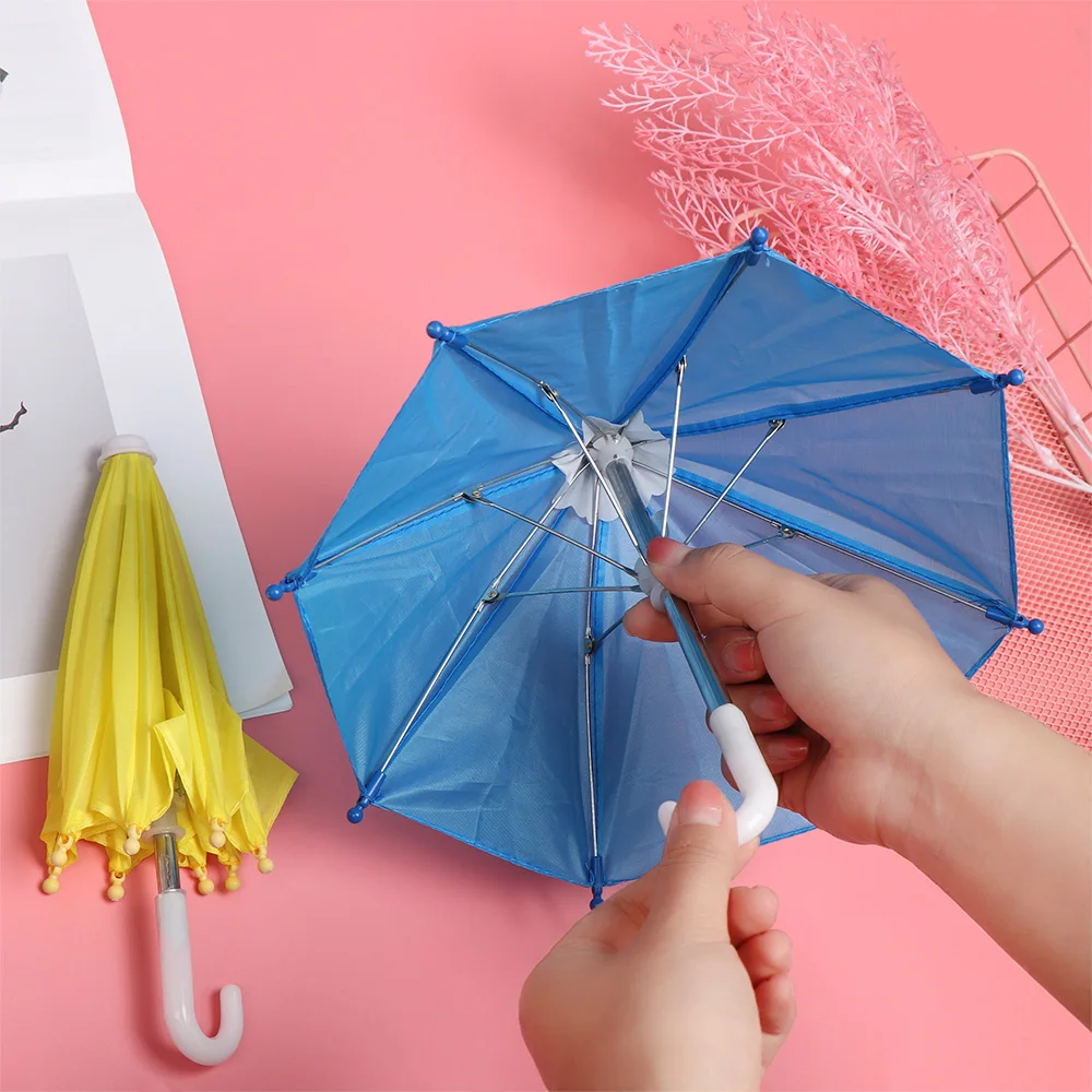 1 Pcs New Mini Doll Umbrella Toy Rain Umbrella Dolls Accessories Birthday Gift for Kid Children Doll Embellishment Ornament