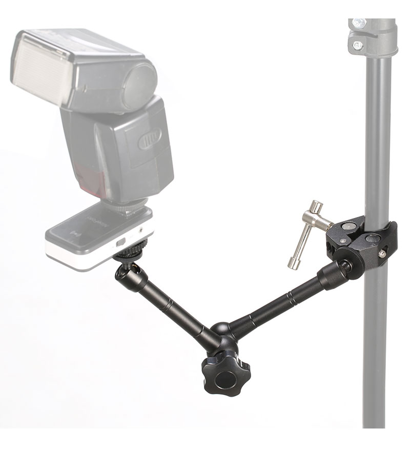 11 Inch Adjustable Friction Articulating Magic Arm + Super Clamp for SLR LCD Monitor LED Flash Light Studio Camera Accessories