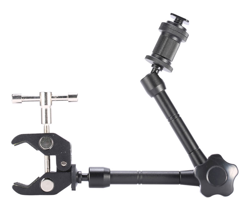 11 Inch Adjustable Friction Articulating Magic Arm + Super Clamp for SLR LCD Monitor LED Flash Light Studio Camera Accessories