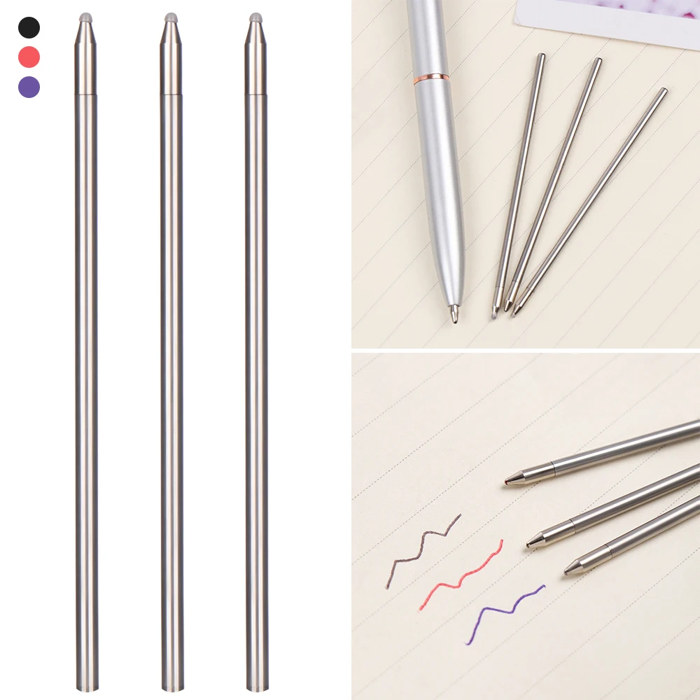 5PCS/Lot Various Types Of Crystal Diamond Head Refill Ballpoint Pen Refill 68MM Neutral Refill Gravity Pen Multifunction Refill