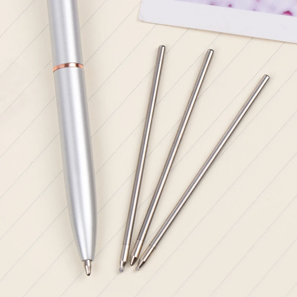 5PCS/Lot Various Types Of Crystal Diamond Head Refill Ballpoint Pen Refill 68MM Neutral Refill Gravity Pen Multifunction Refill