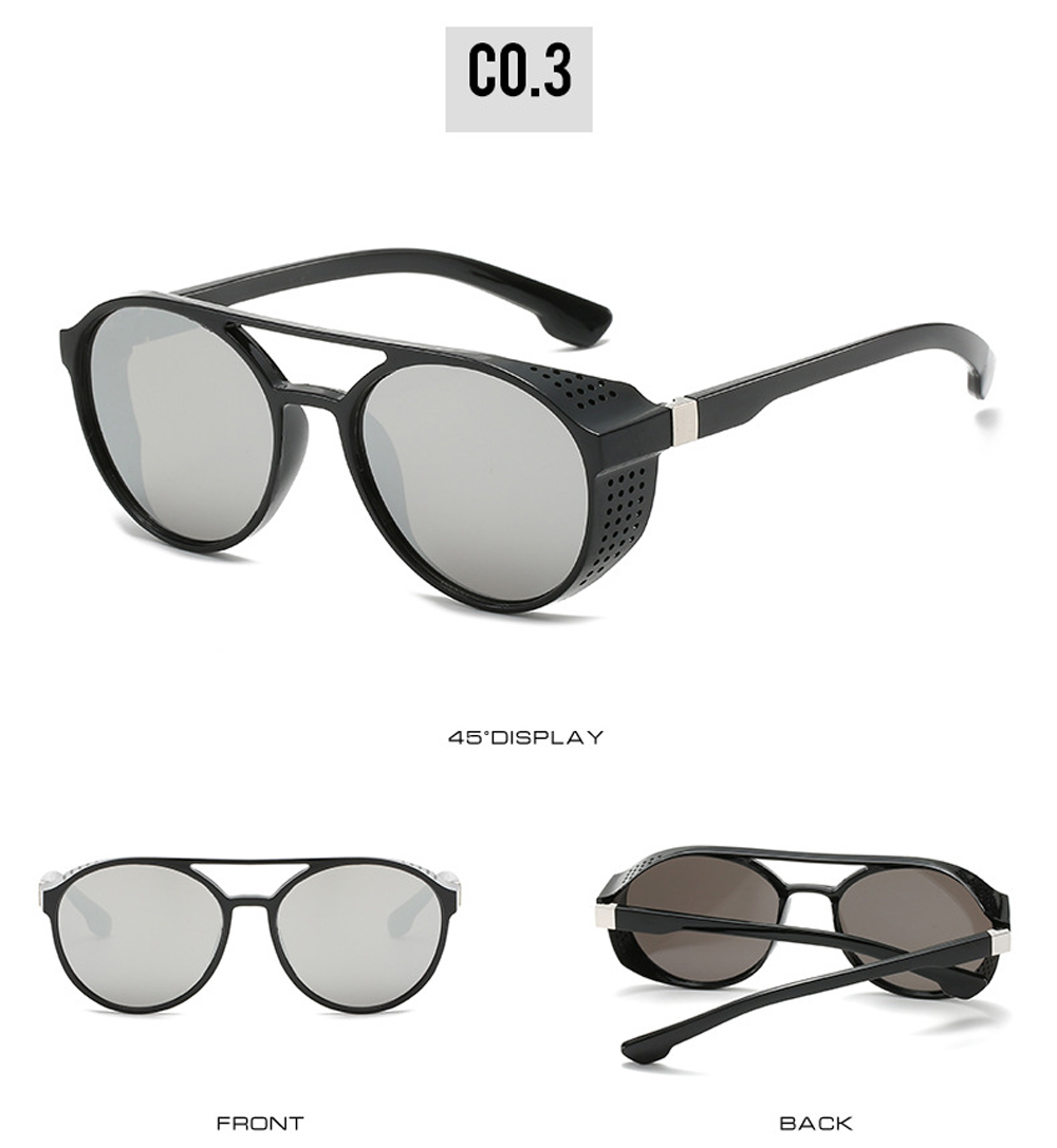UV400 Punk Sun Glasses - Men's Retro Style Sunglasses by MUSELIFE