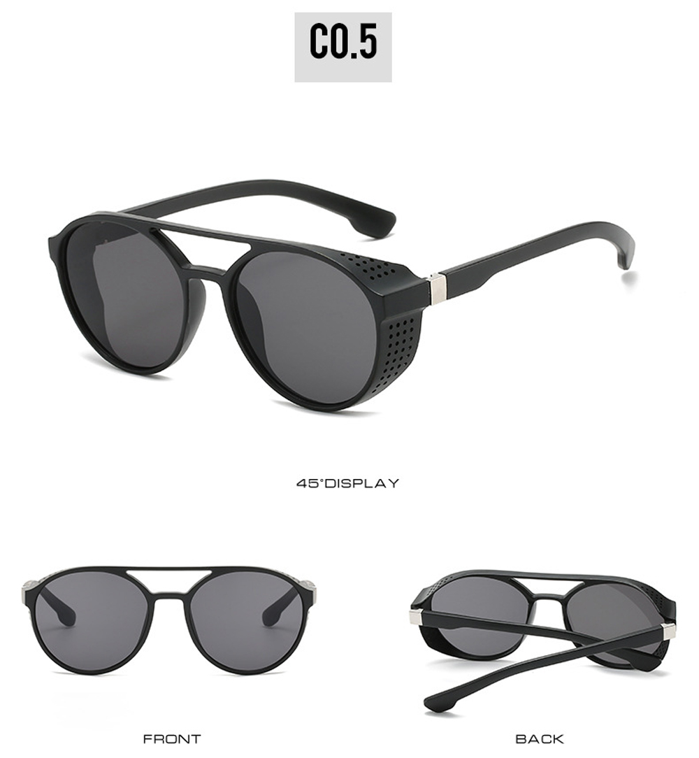 UV400 Punk Sun Glasses - Men's Retro Style Sunglasses by MUSELIFE