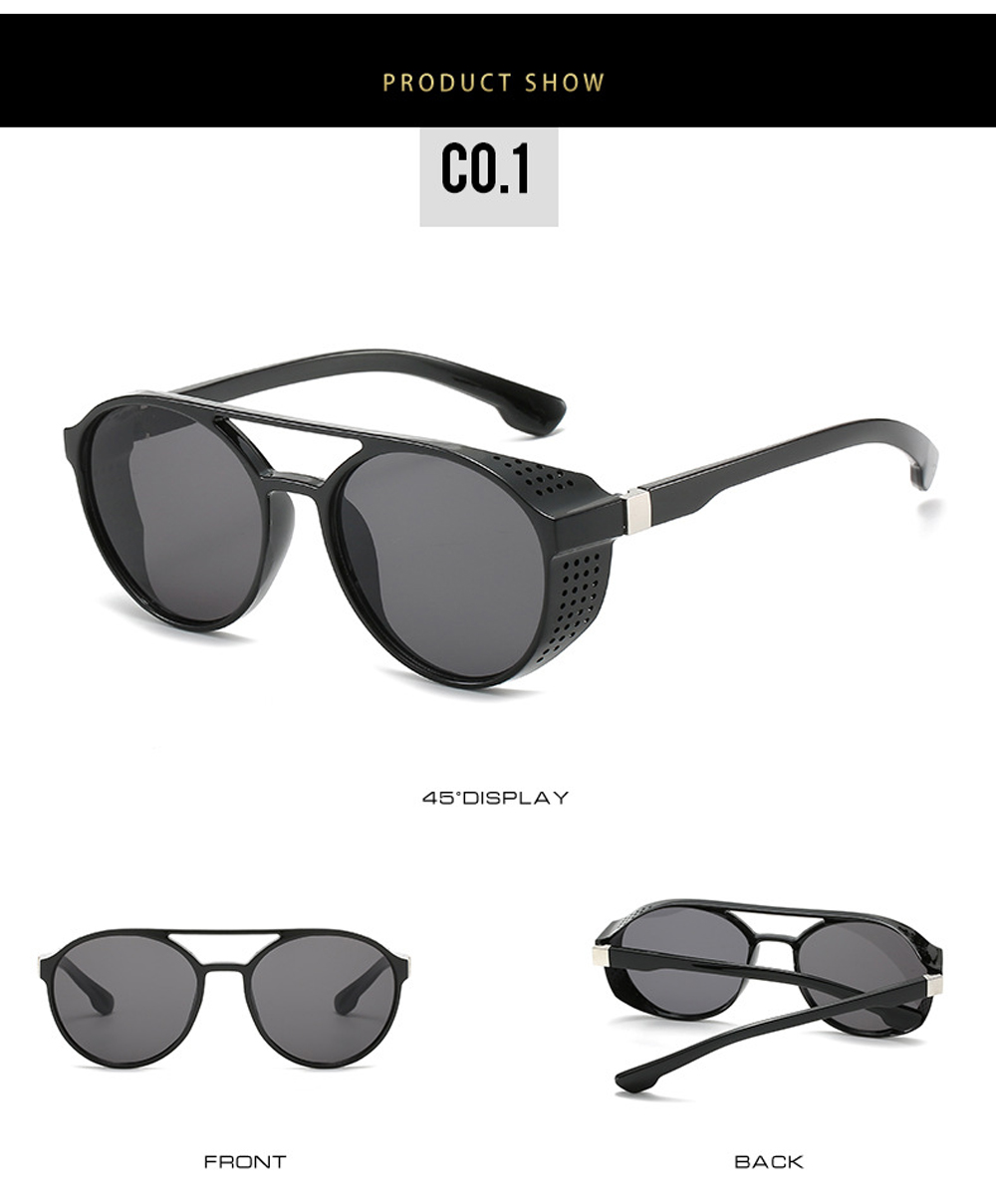 UV400 Punk Sun Glasses - Men's Retro Style Sunglasses by MUSELIFE