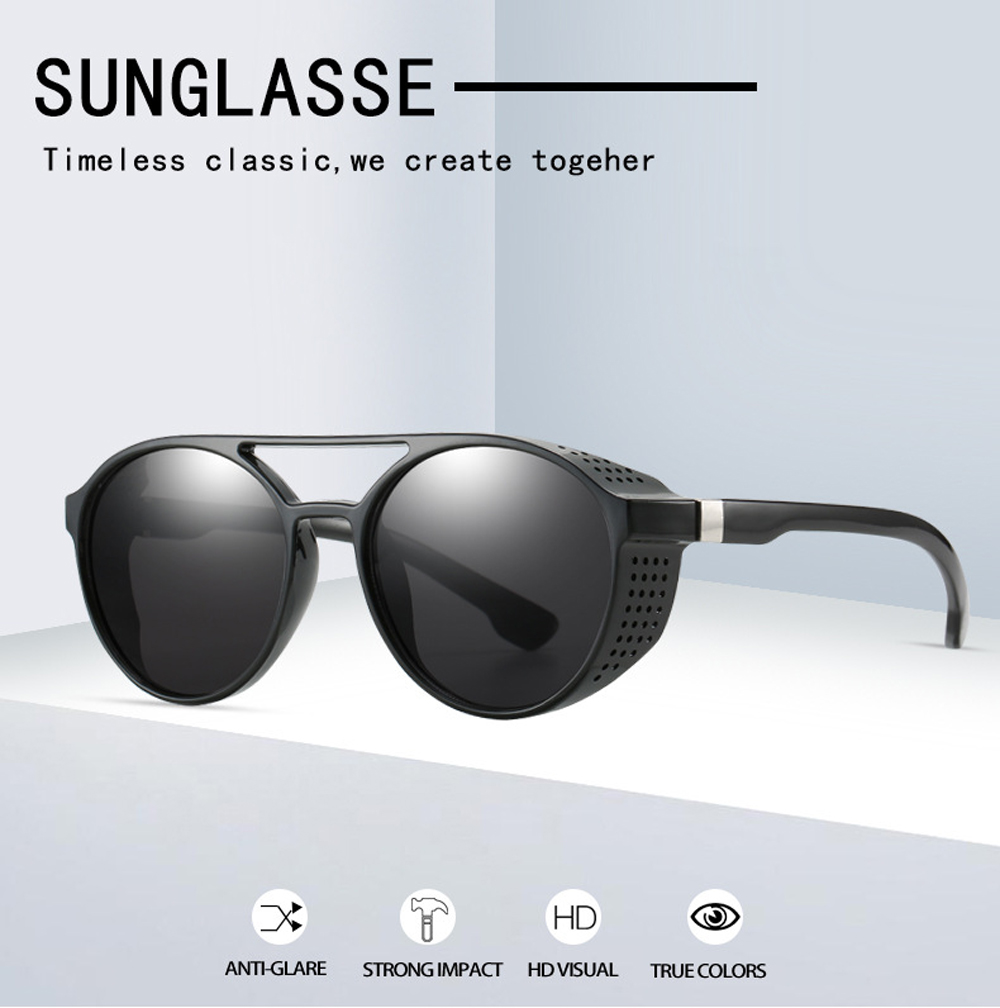 UV400 Punk Sun Glasses - Men's Retro Style Sunglasses by MUSELIFE