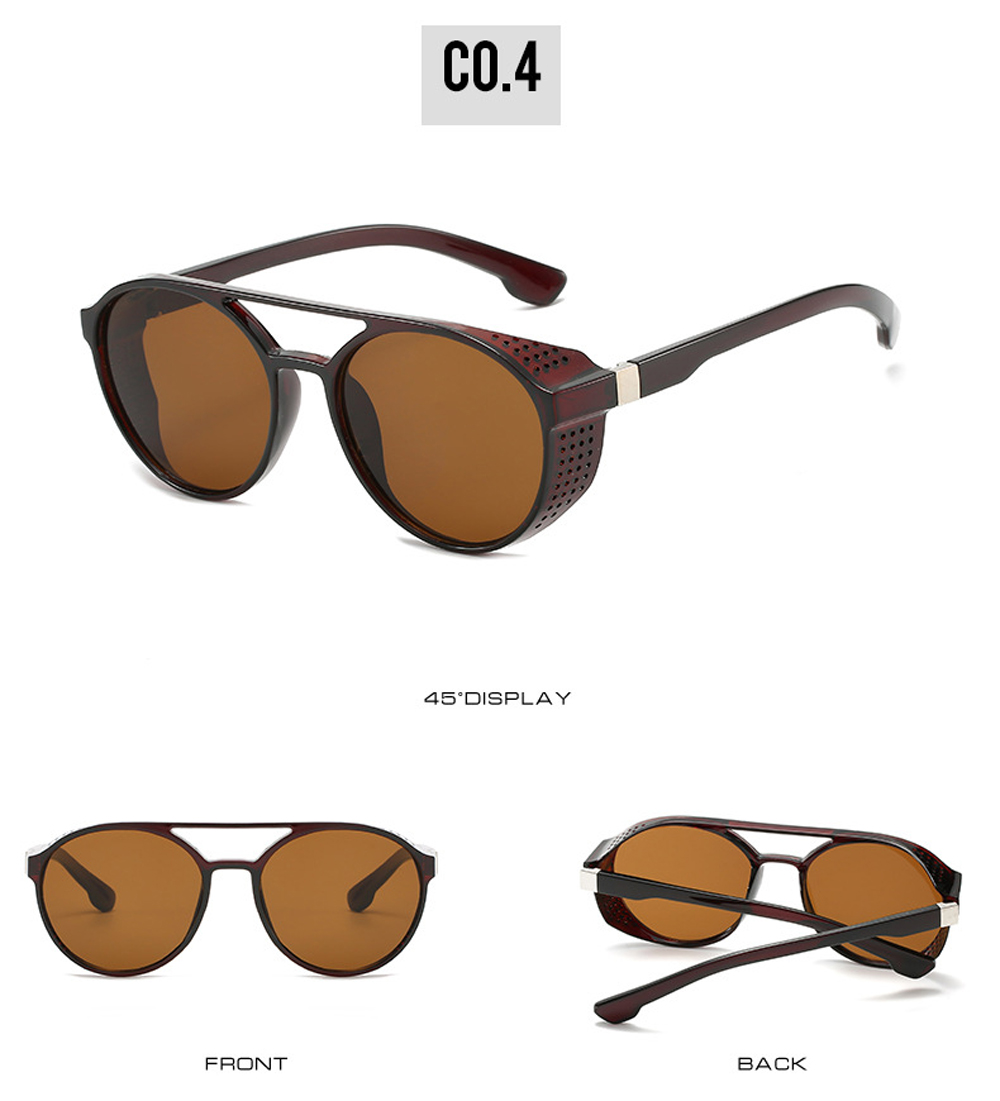 UV400 Punk Sun Glasses - Men's Retro Style Sunglasses by MUSELIFE