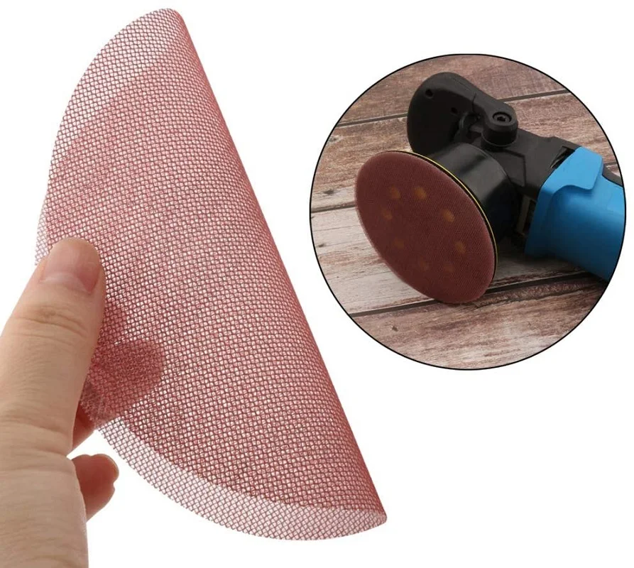 3 Inch Mesh Sanding Discs Dust Free Sandpaper 75mm Hook Loop Orbital Sander Abrasive Pads Grinding Paper for Wood Cars Polishing