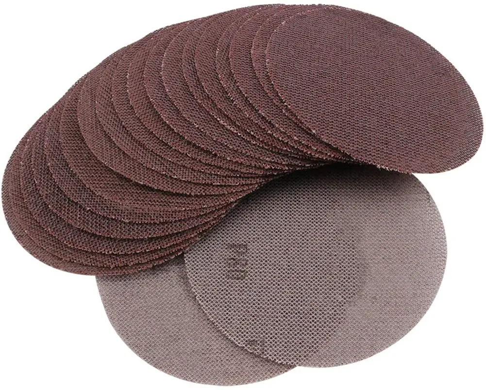 3 Inch Mesh Sanding Discs Dust Free Sandpaper 75mm Hook Loop Orbital Sander Abrasive Pads Grinding Paper for Wood Cars Polishing