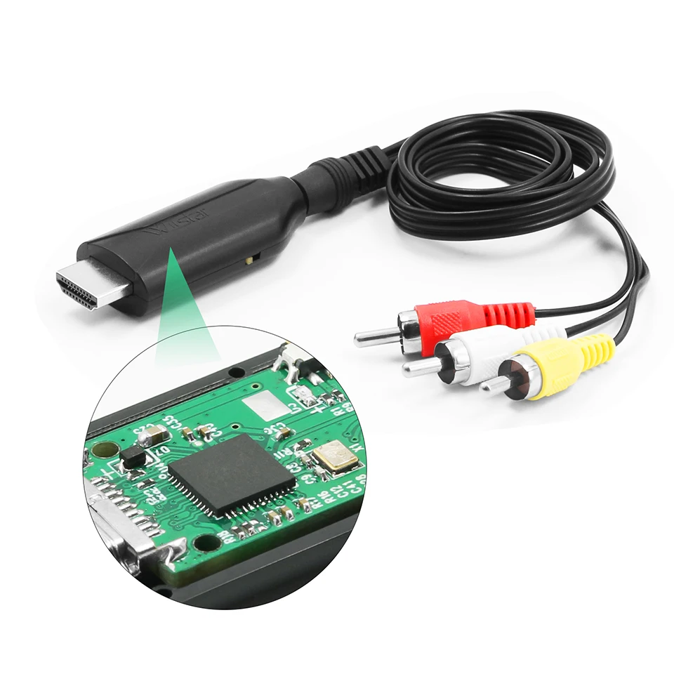 hdmi to rca av adapter converter hdmi2av ntsc pal full hd for ps3 for ps4 for xbox 60 hz for tv box compactible hdmi spli