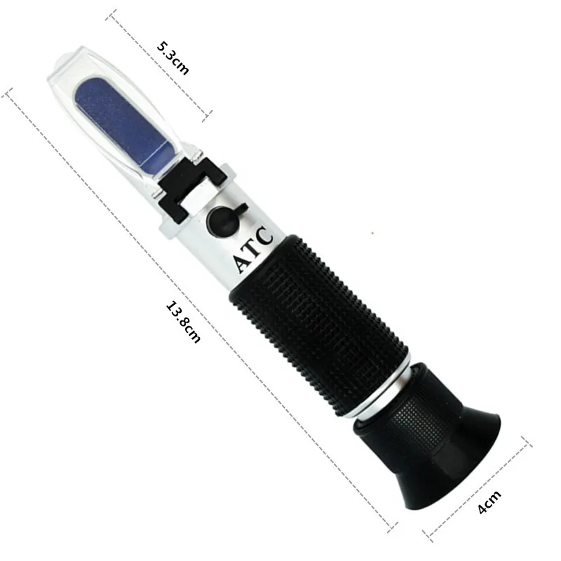 ATC Handheld Refractometer 0‑90% Brix Optical Sugar Detector Fruit Sauce Concentration Measuring Tool With Box
