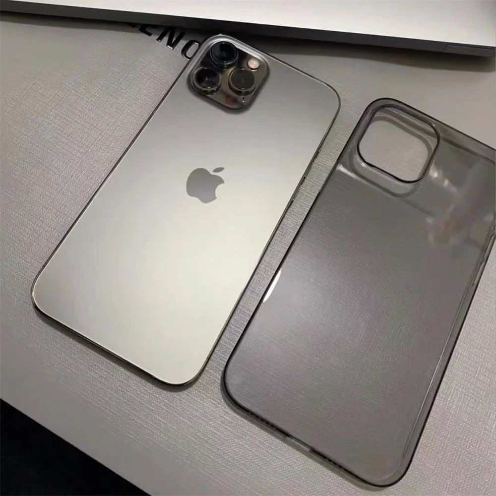 High Quality Clear Black Soft TPU Case For iPhone 18 17 Pro Max Air 16 15 14 13 12 11 XS XR Transparent Protection Back Cover