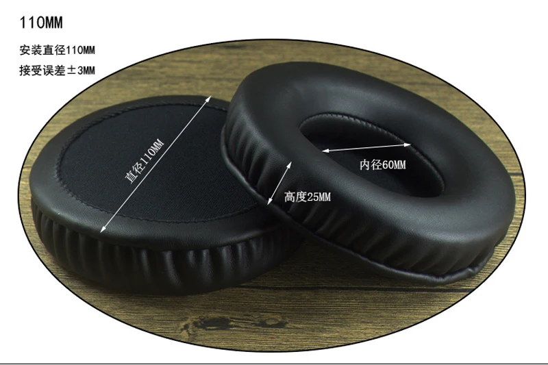Replacement Ear Pads Round Ear Pads Repair Parts 50mm 60mm 65mm 70mm 75mm 80mm 85mm 90mm 95mm 100mm 110mm Headphone Sleeve