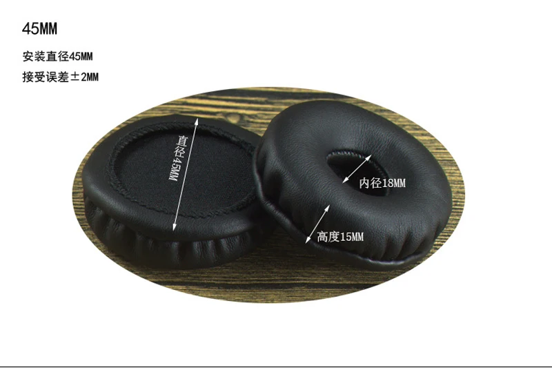 Replacement Ear Pads Round Ear Pads Repair Parts 50mm 60mm 65mm 70mm 75mm 80mm 85mm 90mm 95mm 100mm 110mm Headphone Sleeve