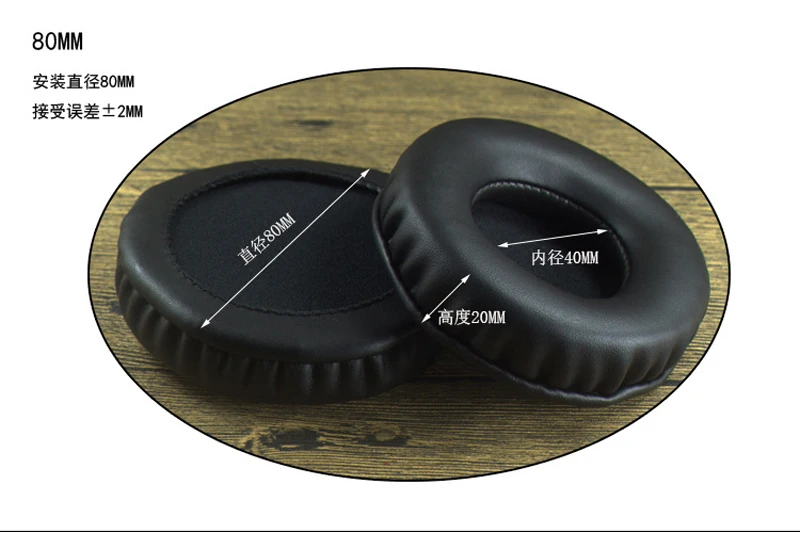 Replacement Ear Pads Round Ear Pads Repair Parts 50mm 60mm 65mm 70mm 75mm 80mm 85mm 90mm 95mm 100mm 110mm Headphone Sleeve