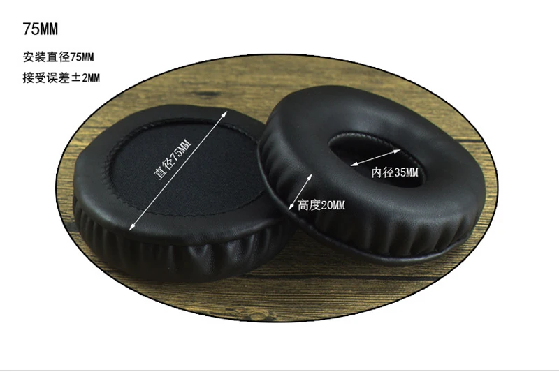 Replacement Ear Pads Round Ear Pads Repair Parts 50mm 60mm 65mm 70mm 75mm 80mm 85mm 90mm 95mm 100mm 110mm Headphone Sleeve