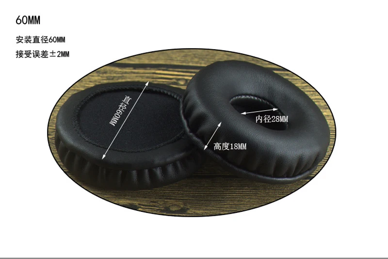 Replacement Ear Pads Round Ear Pads Repair Parts 50mm 60mm 65mm 70mm 75mm 80mm 85mm 90mm 95mm 100mm 110mm Headphone Sleeve