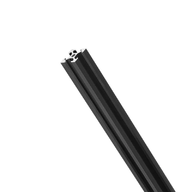 1PC Black 2020 V-Slot European Standard Anodized Aluminum Profile Extrusion 100mm-800mm Length Linear Rail for CNC 3D Printer