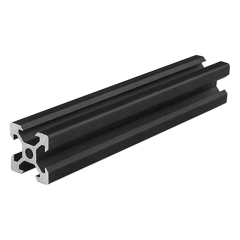 1PC Black 2020 V-Slot European Standard Anodized Aluminum Profile Extrusion 100mm-800mm Length Linear Rail for CNC 3D Printer