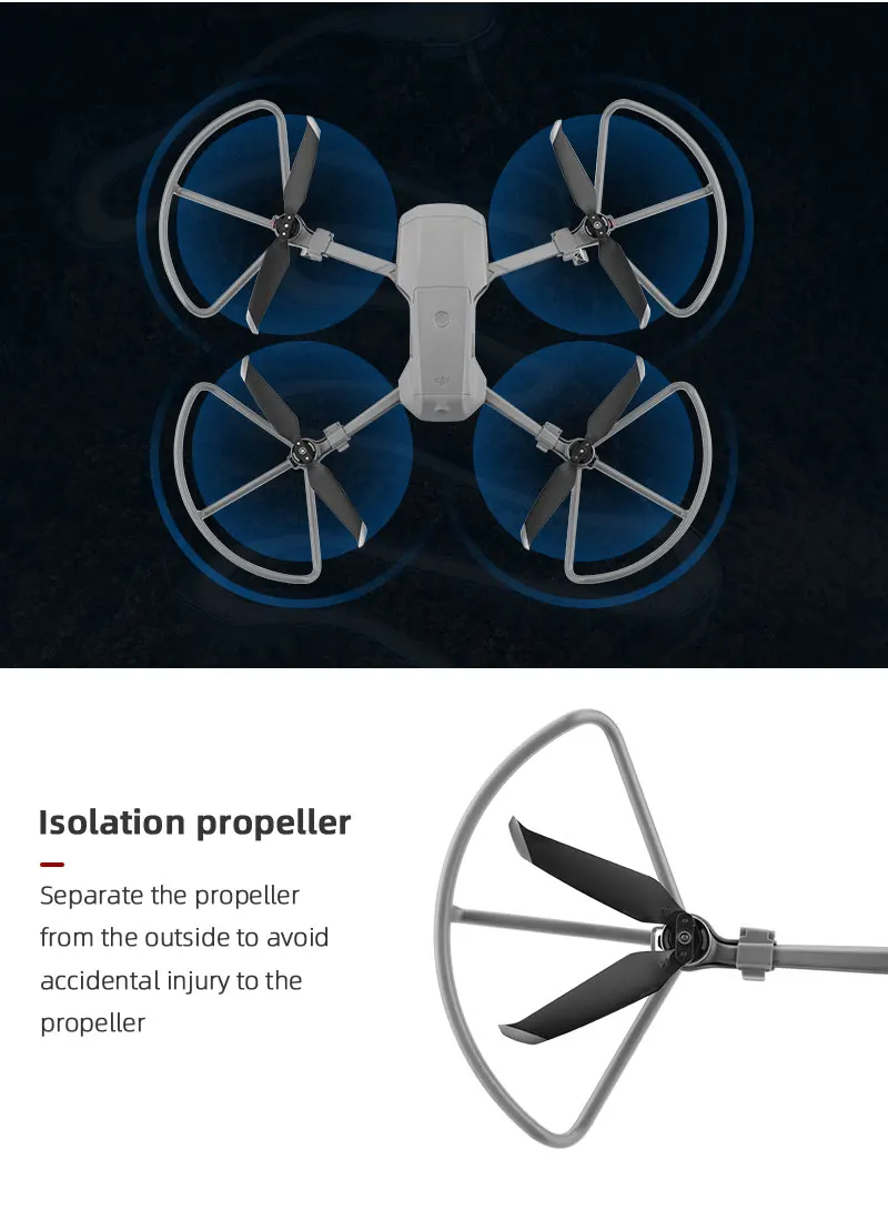 Propeller Guard for DJI Mavic Air 2/Air 2S , Quick Release Props Blade Wing Fan Cover for Air 2S Helice Protector Accessories