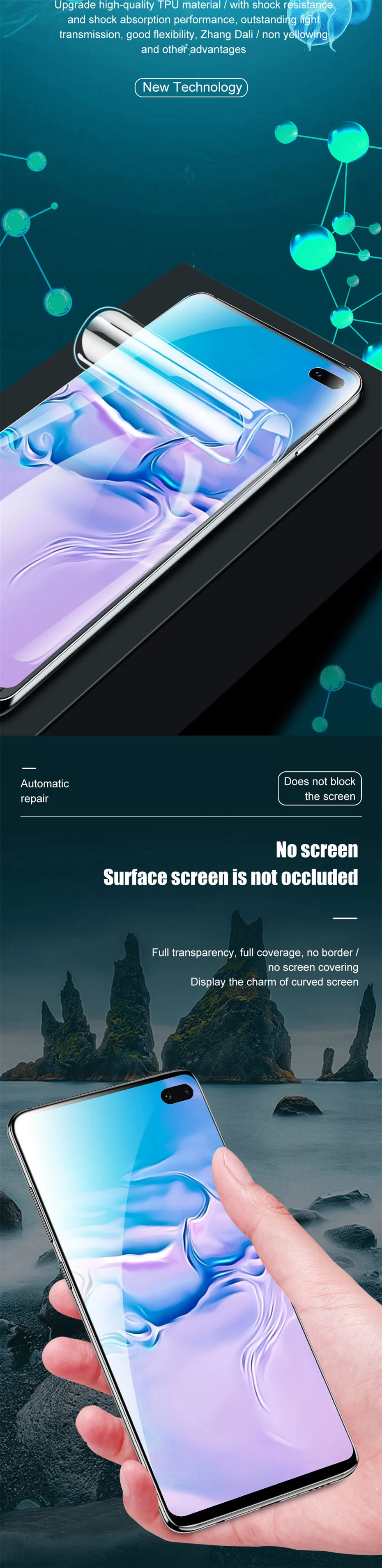 3PCS For Samsung Galaxy S22 S21 S20 Ultra Plus Screen Protector Note 20 10 9 8 S10 S8 S9 Plus Lite S10E S20FE A52 S 5G Not Glass