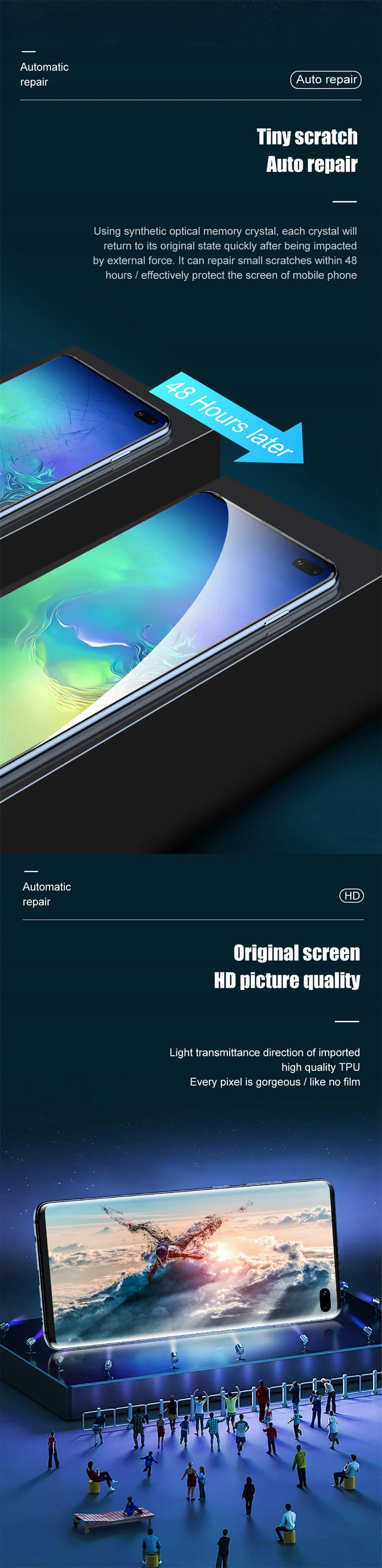 3PCS For Samsung Galaxy S22 S21 S20 Ultra Plus Screen Protector Note 20 10 9 8 S10 S8 S9 Plus Lite S10E S20FE A52 S 5G Not Glass