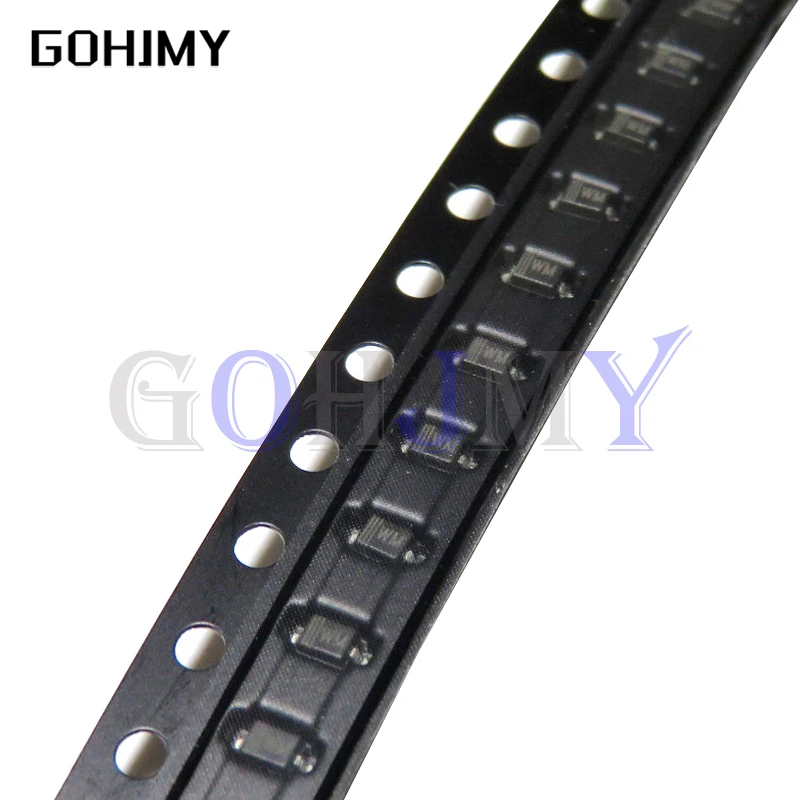 100PCS SMD Zener diode SOD-323 0805 0.25W SMD Diode BZT52C10V 3V 3V3 7V5 6V8 5V6 5V1 4V7 12V 10V 15V 16V 18V 20V 24V